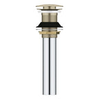 GROHE 48657EN0 Universal Bathroom Sink Push Drain without Overflow - Brushed Nickel