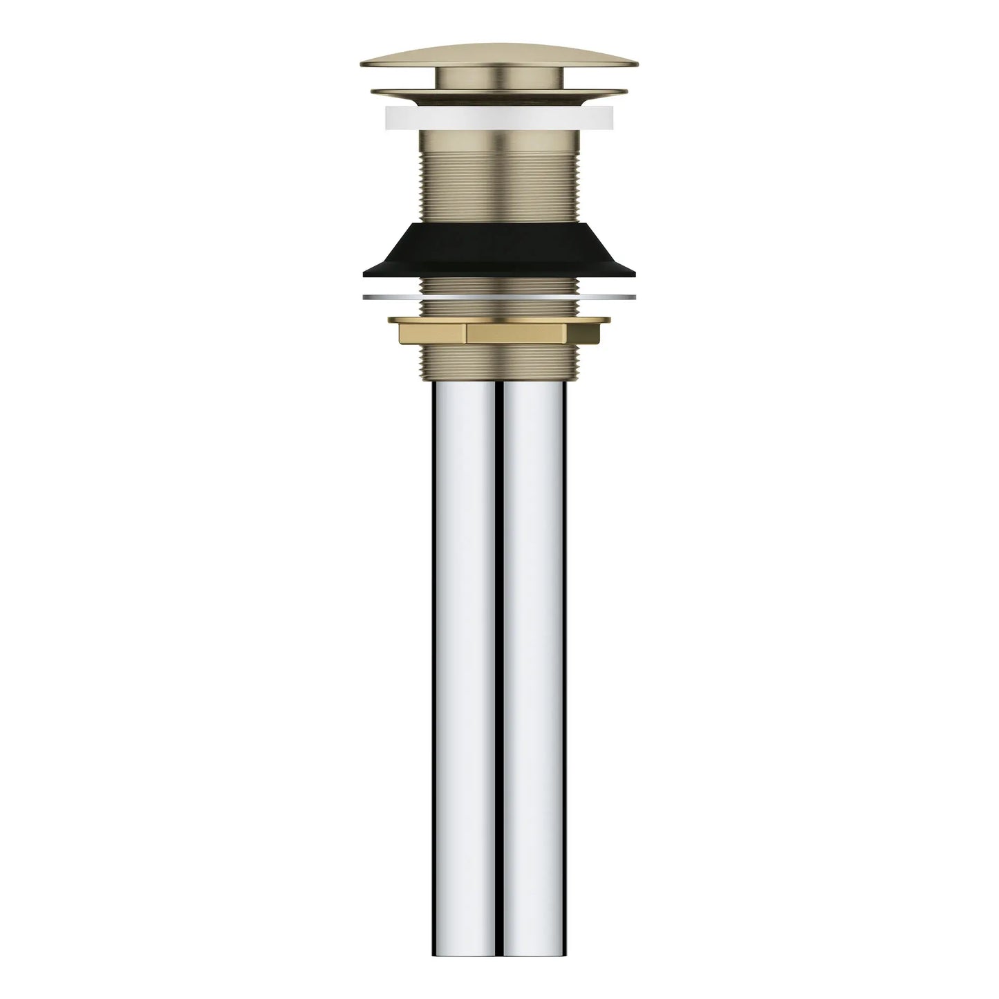 GROHE 48657EN0 Universal Bathroom Sink Push Drain without Overflow - Brushed Nickel