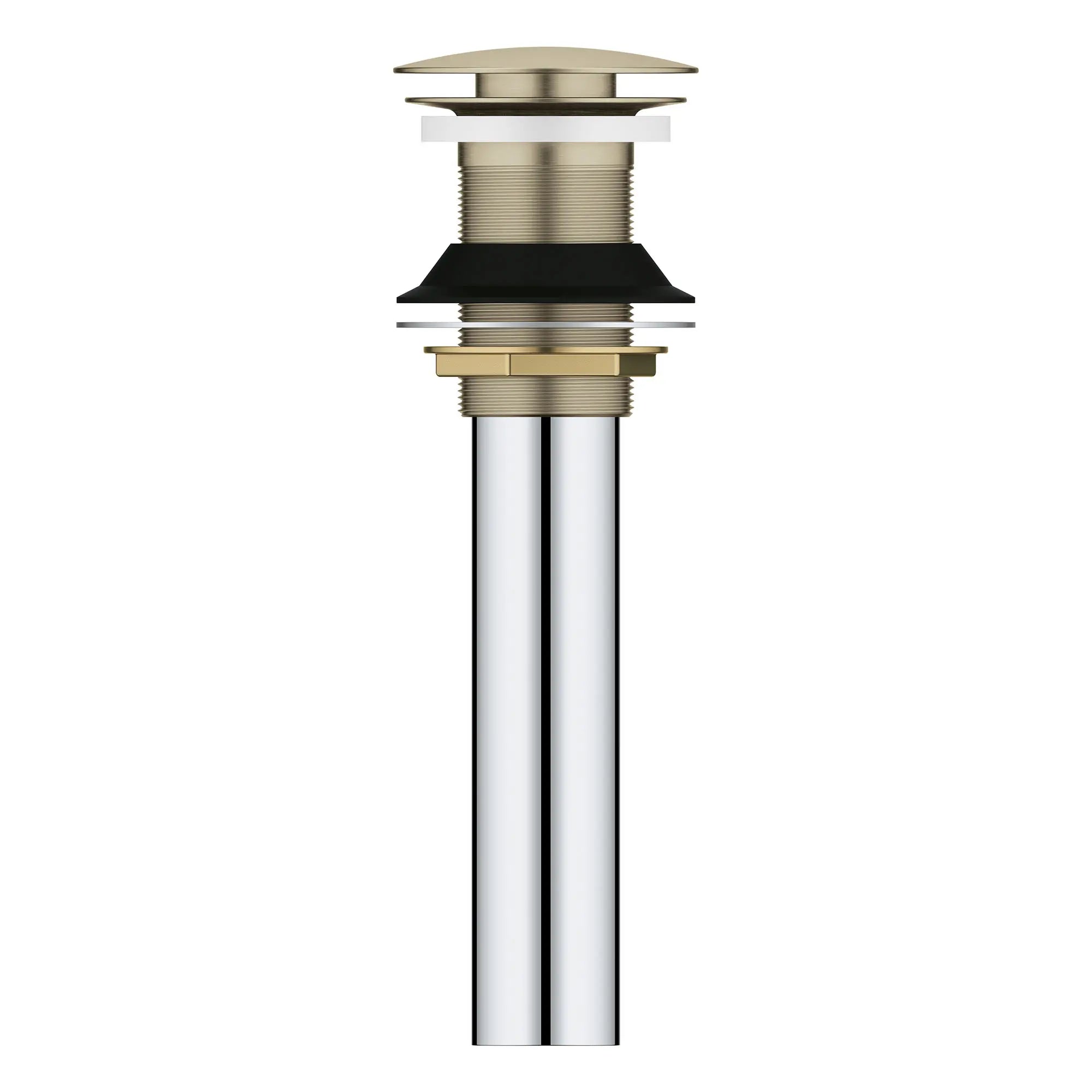 GROHE 48657EN0 Universal Bathroom Sink Push Drain without Overflow - Brushed Nickel