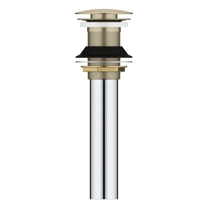 GROHE 48657EN0 Universal Bathroom Sink Push Drain without Overflow - Brushed Nickel
