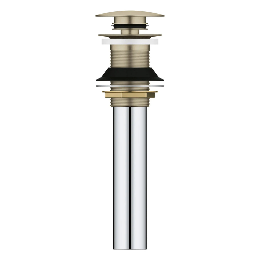 GROHE 48657EN0 Universal Bathroom Sink Push Drain without Overflow - Brushed Nickel