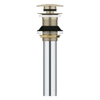GROHE 48657EN0 Universal Bathroom Sink Push Drain without Overflow - Brushed Nickel
