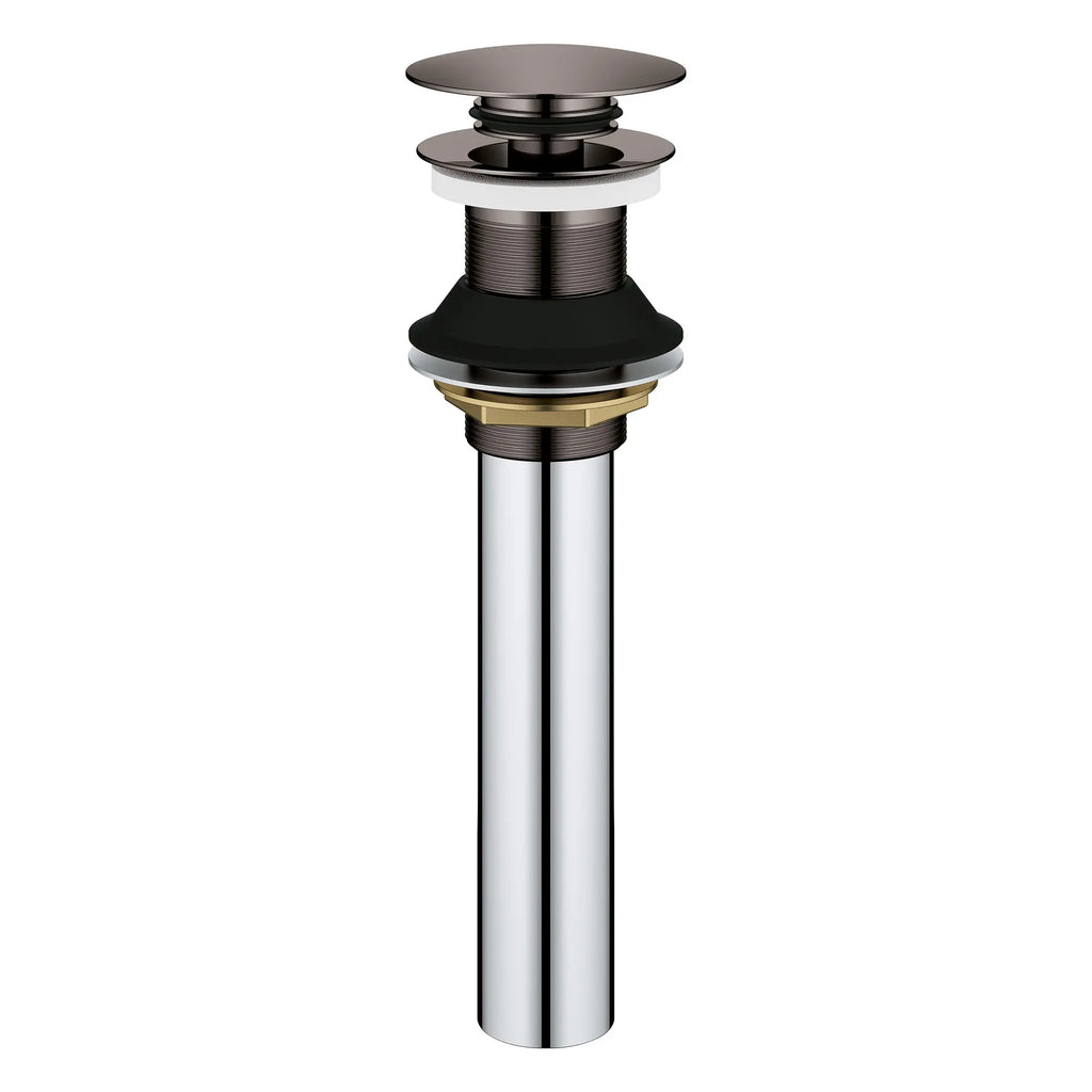 GROHE 48657A00 Universal Bathroom Sink Push Drain without Overflow - Hard Graphite