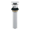 GROHE 48656000 Bathroom Sink Push Drain with Overflow - Chrome