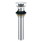 GROHE 48656000 Bathroom Sink Push Drain with Overflow - Chrome