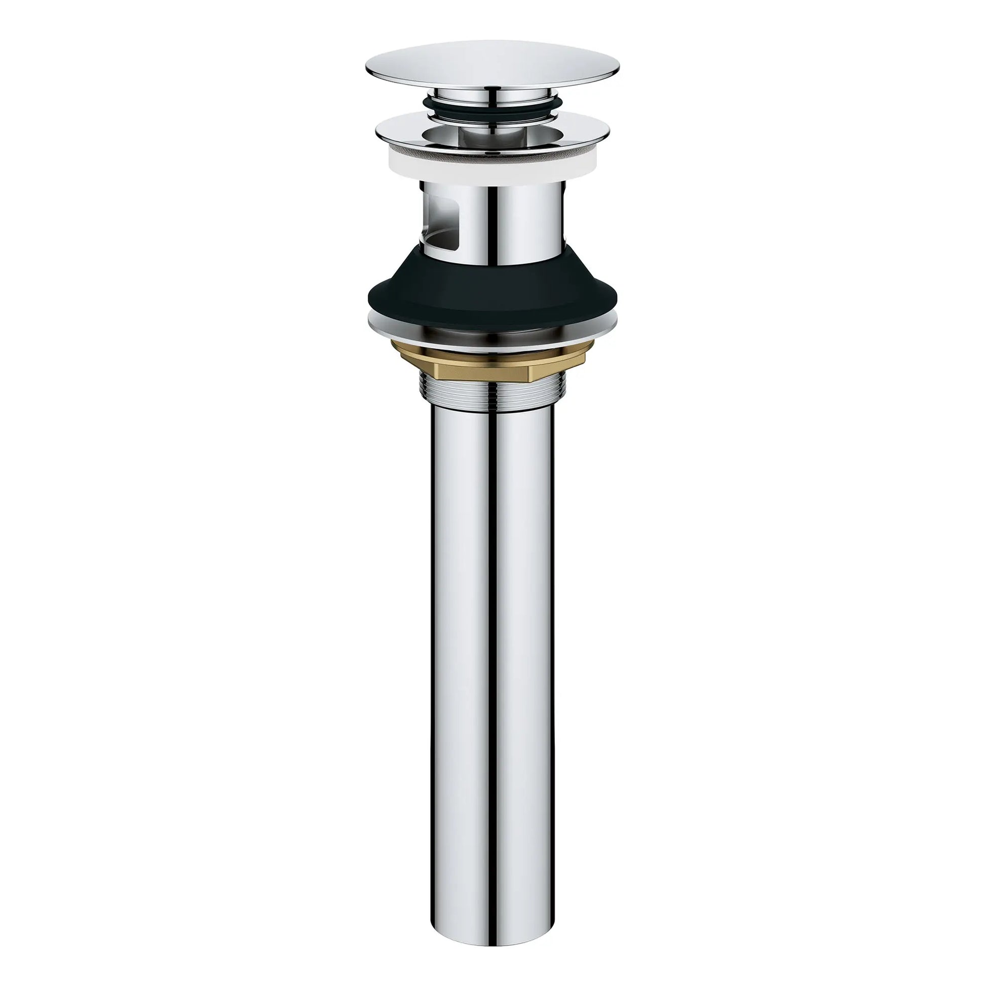 GROHE 48656000 Bathroom Sink Push Drain with Overflow - Chrome