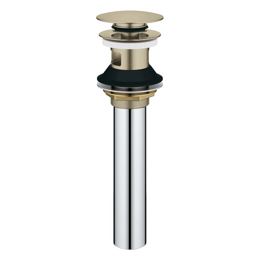 GROHE 48656EN0 Bathroom Sink Push Drain with Overflow - Brushed Nickel