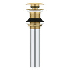 GROHE 48657GN0 Universal Bathroom Sink Push Drain without Overflow - Brushed Cool Sunrise