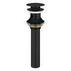 GROHE 486562430 Bathroom Sink Push Drain with Overflow - Matte Black