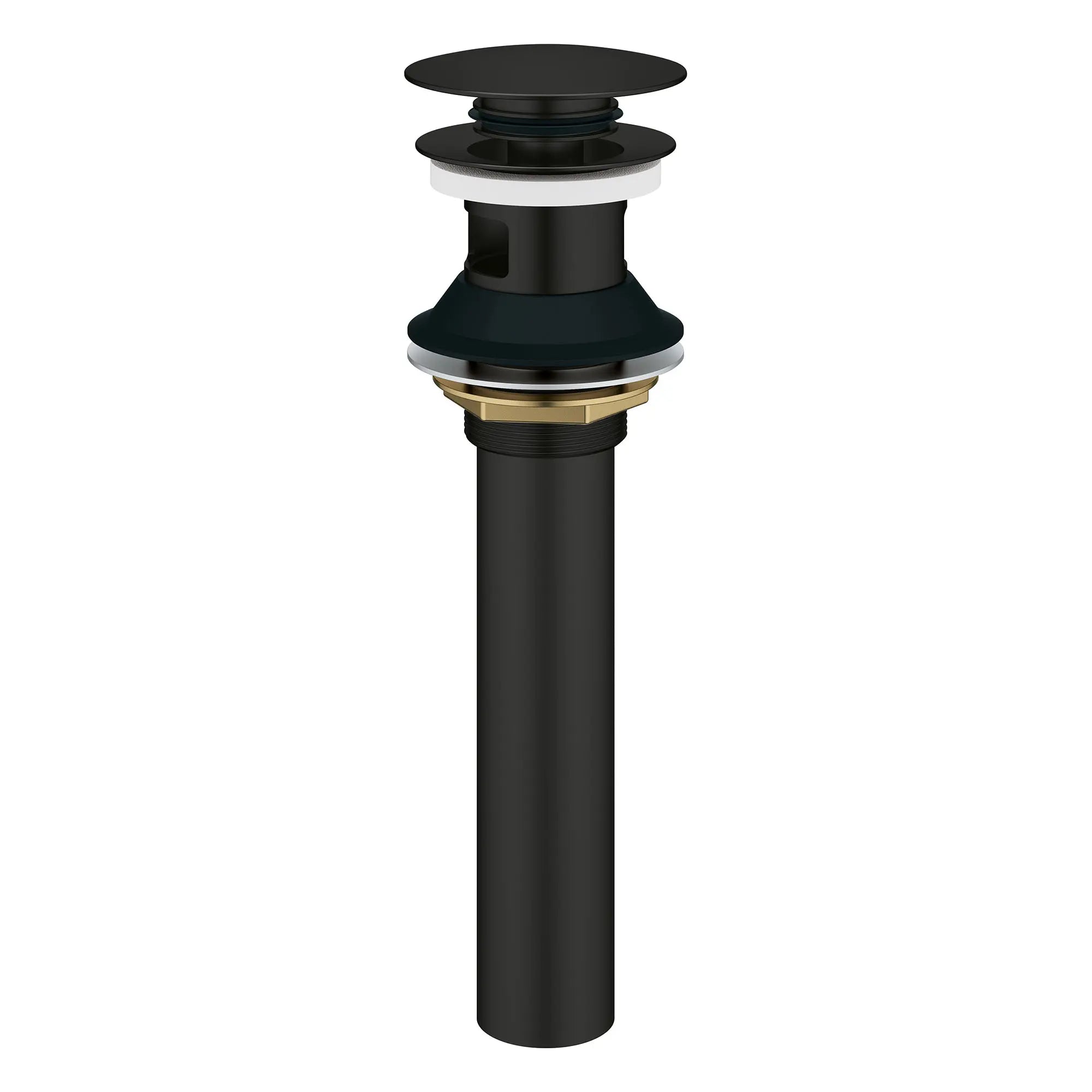 GROHE 486562430 Bathroom Sink Push Drain with Overflow - Matte Black