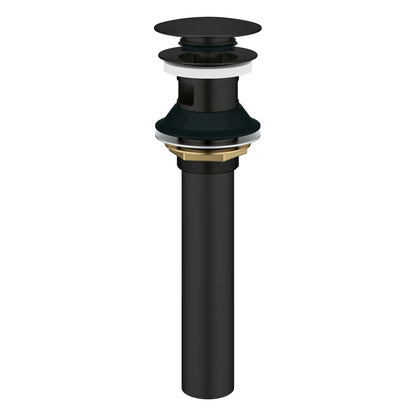 GROHE 486562430 Bathroom Sink Push Drain with Overflow - Matte Black