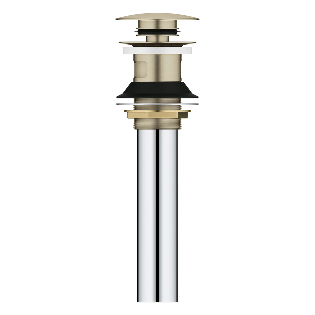 GROHE 48656EN0 Bathroom Sink Push Drain with Overflow - Brushed Nickel