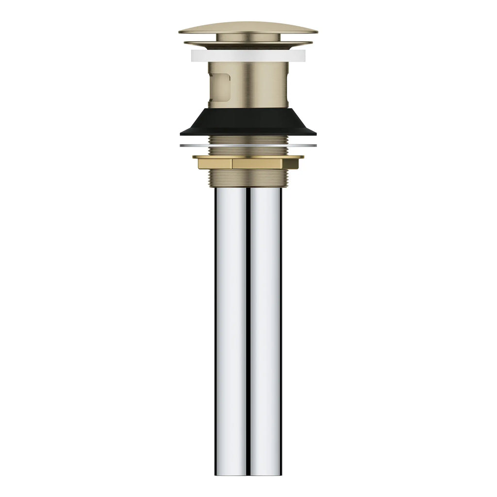 GROHE 48656EN0 Bathroom Sink Push Drain with Overflow - Brushed Nickel