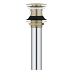 GROHE 48656EN0 Bathroom Sink Push Drain with Overflow - Brushed Nickel