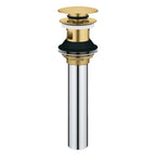 GROHE 48656GN0 Bathroom Sink Push Drain with Overflow - Brushed Cool Sunrise