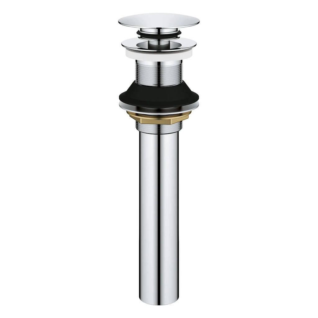 GROHE 48657000 Universal Bathroom Sink Push Drain without Overflow - Chrome