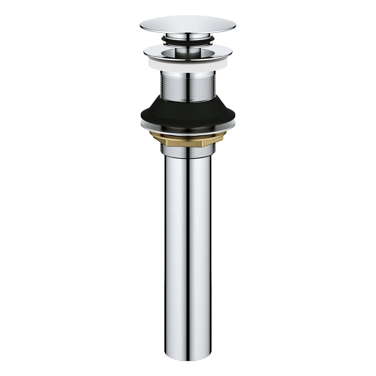 GROHE 48657000 Universal Bathroom Sink Push Drain without Overflow - Chrome