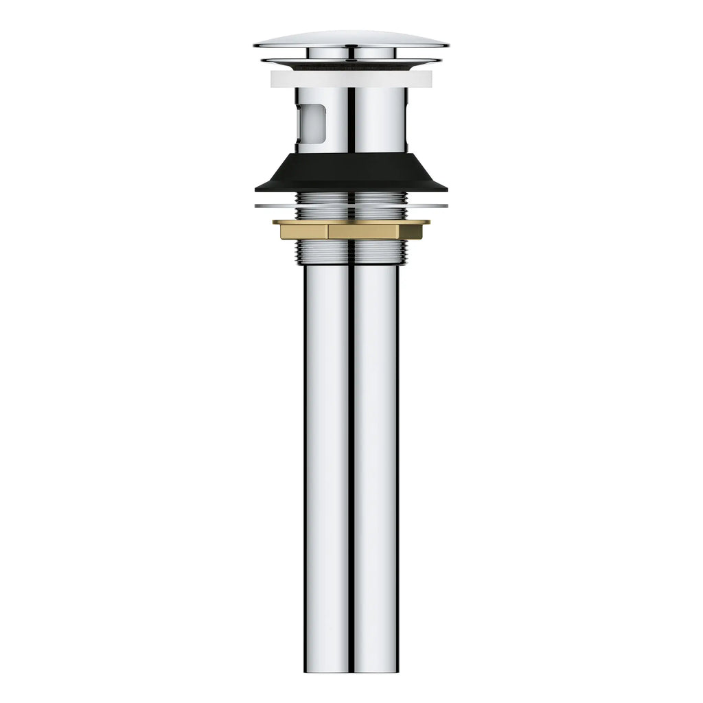 GROHE 48656000 Bathroom Sink Push Drain with Overflow - Chrome