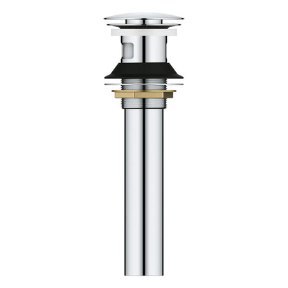 GROHE 48656000 Bathroom Sink Push Drain with Overflow - Chrome