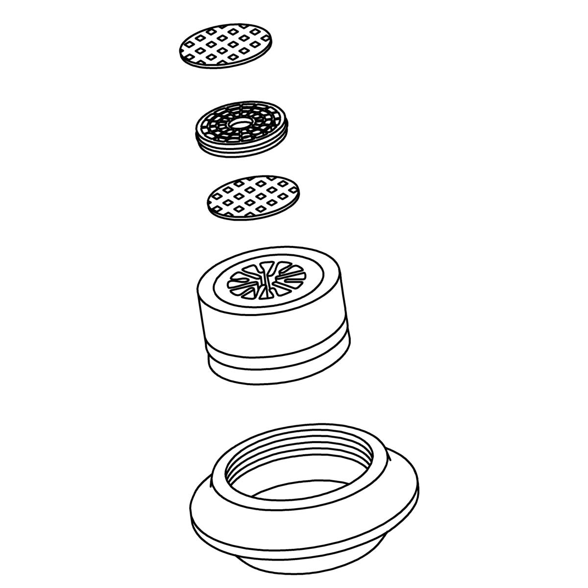 KOHLER Aerator Servic Kit - Vibrant Brushed Bronze, K-1548497-BV