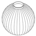 KOHLER Glass Shade, Mini Clear Ribbed, K-1549023