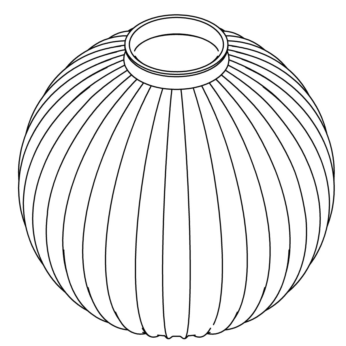 KOHLER Glass Shade, Clear Ribbed, K-1549024
