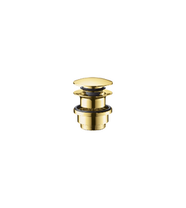 HANSGROHE 50100251 Push-Open Sink Drain - Brushed Gold Optic