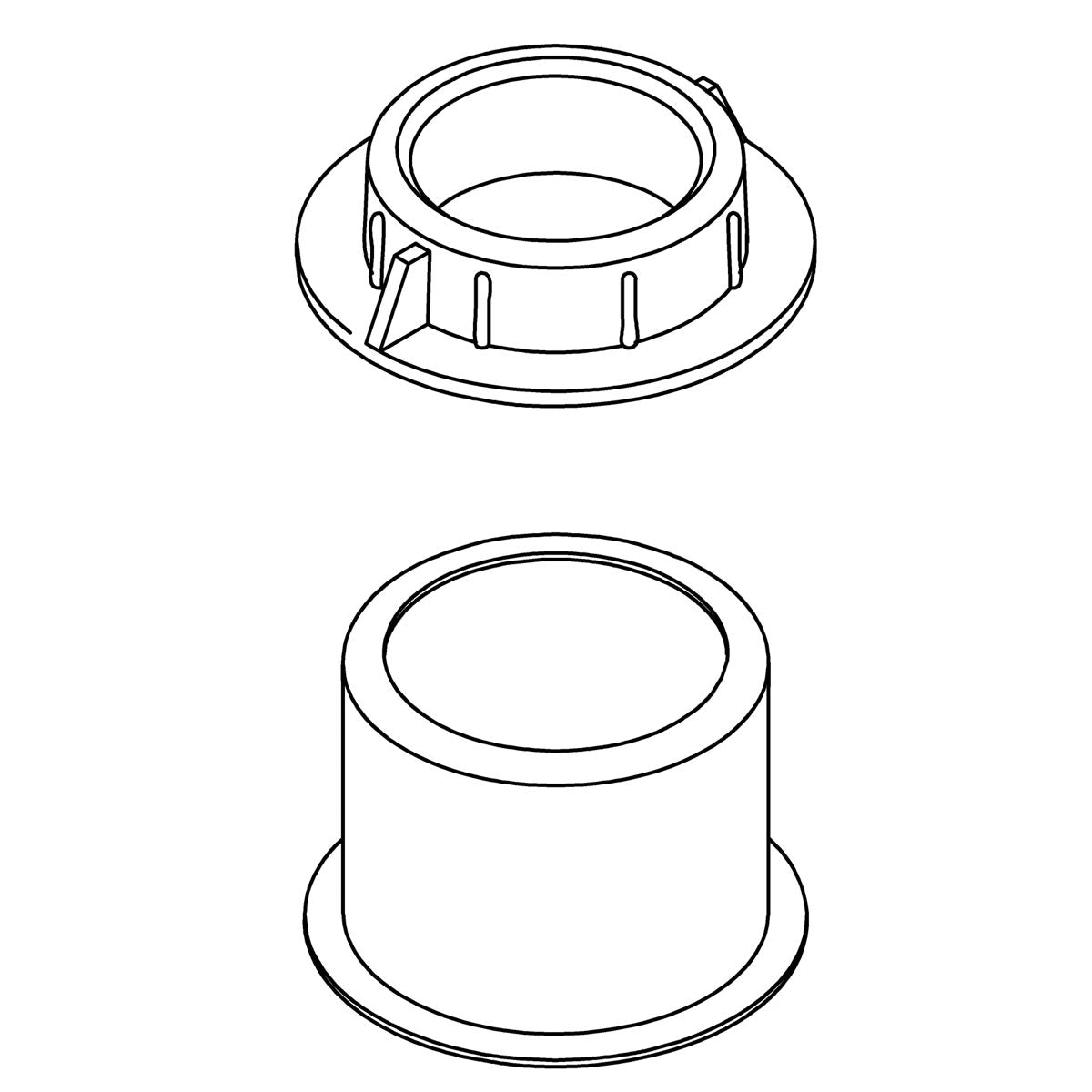 KOHLER Kit, E12 Socket Ring, Coarse Thread, K-1551861