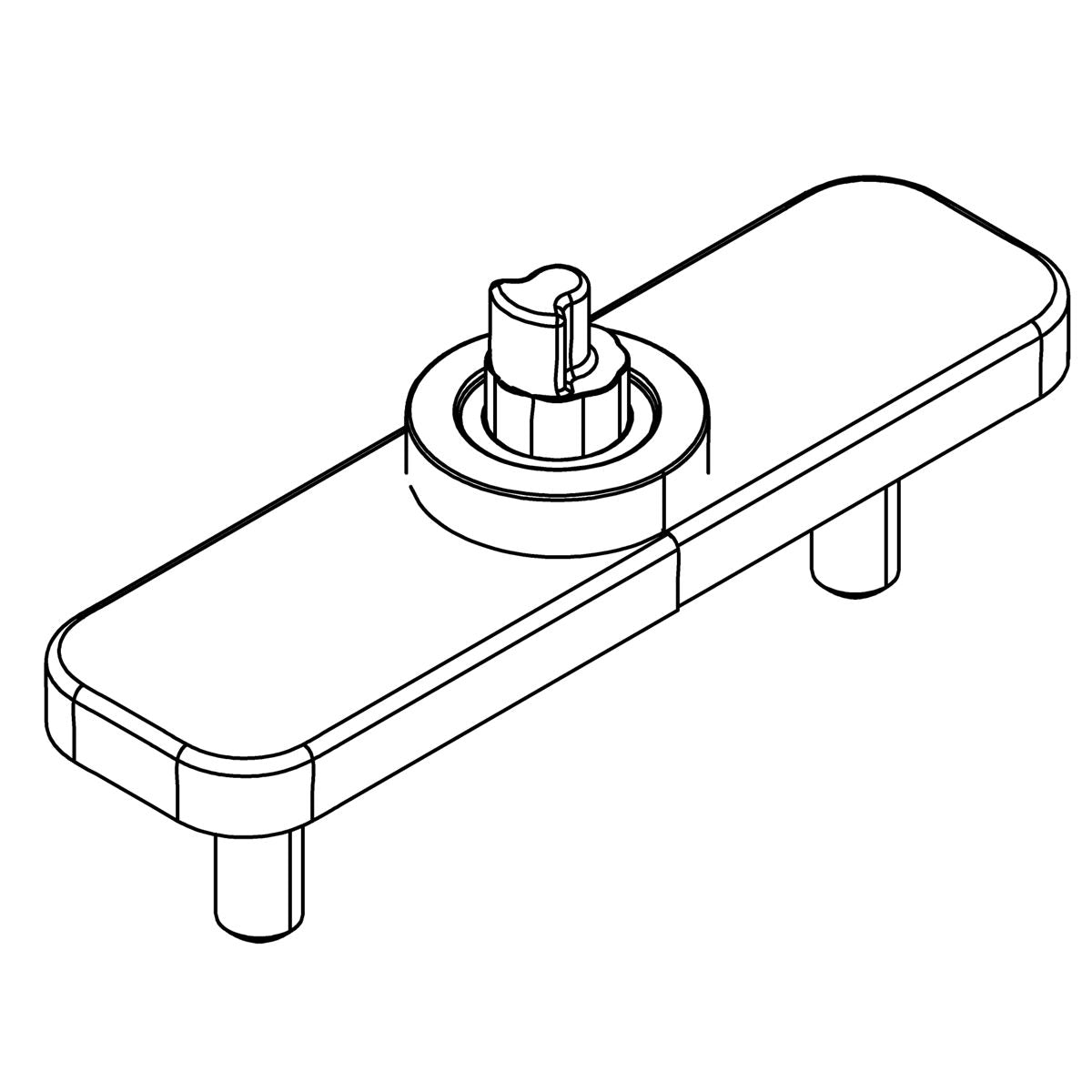 KOHLER Mounting Base Assembly - Vibrant Brushed Moderne Brass, K-1552683-2MB