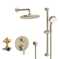 GROHE 29428EN0 Cosmopolitan 2-Handle Pressure Balance Rainshower Bundle - Brushed Nickel