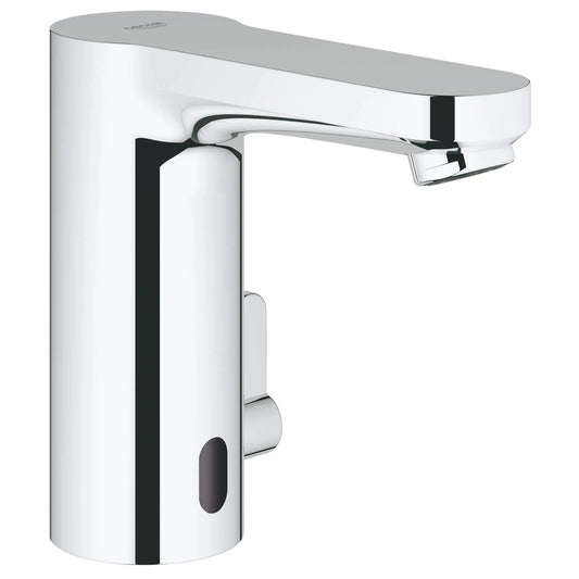 GROHE 36328000 Eurosmart Cosmopolitan E Centerset Touchless Electronic Bathroom Faucet With Temperature Control Lever - Chrome