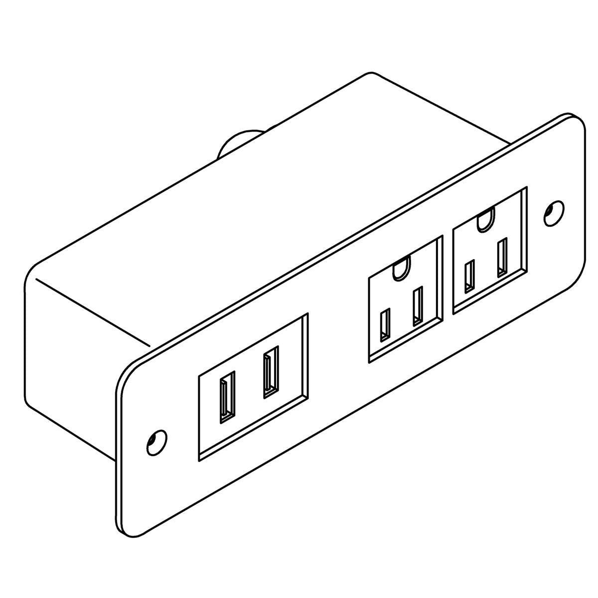KOHLER Power Socket Box, K-1556509