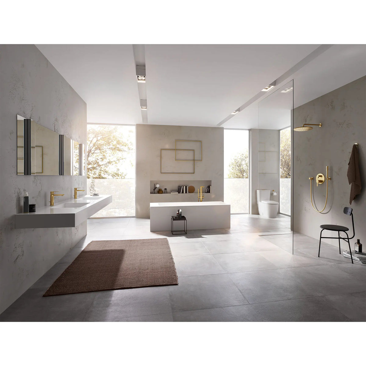 GROHE 40689GN1 Essentials Paper Holder - Brushed Cool Sunrise