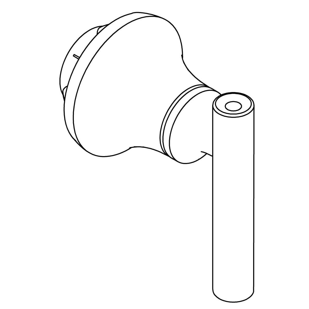 KOHLER Handle Assembly - Vibrant Brushed Moderne Brass, K-1557101-2MB