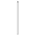 KOHLER Downrod, ∅12.7 X 456MM X 1/8 NPS - French Gold, K-1557659-AFL