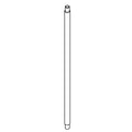 KOHLER Downrod, ∅12.7 X 305MM X 1/8 NPS - French Gold, K-1557660-AFL