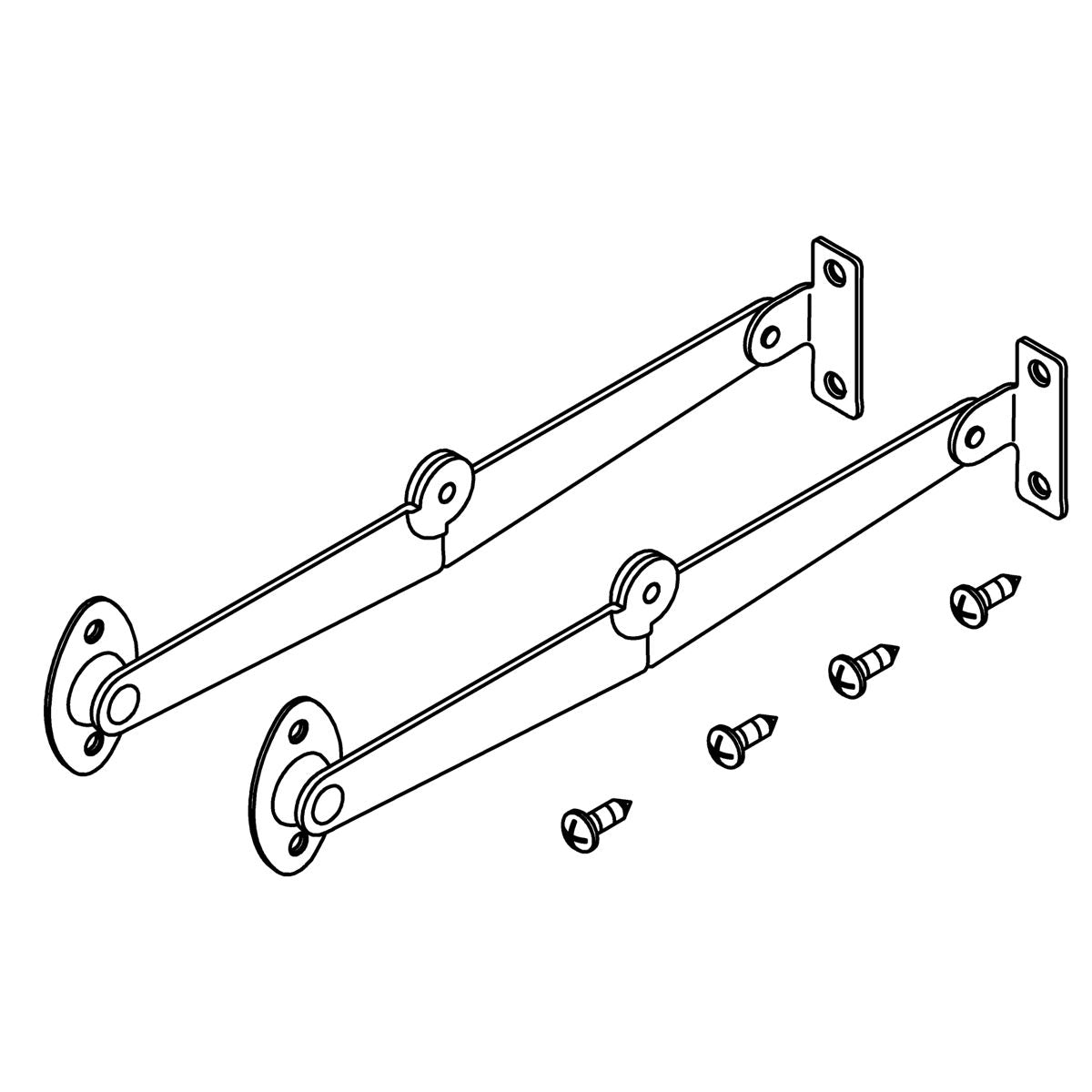 KOHLER KIT, DROP FRONT SUPPORT HINGES, PAIR, K-1557931