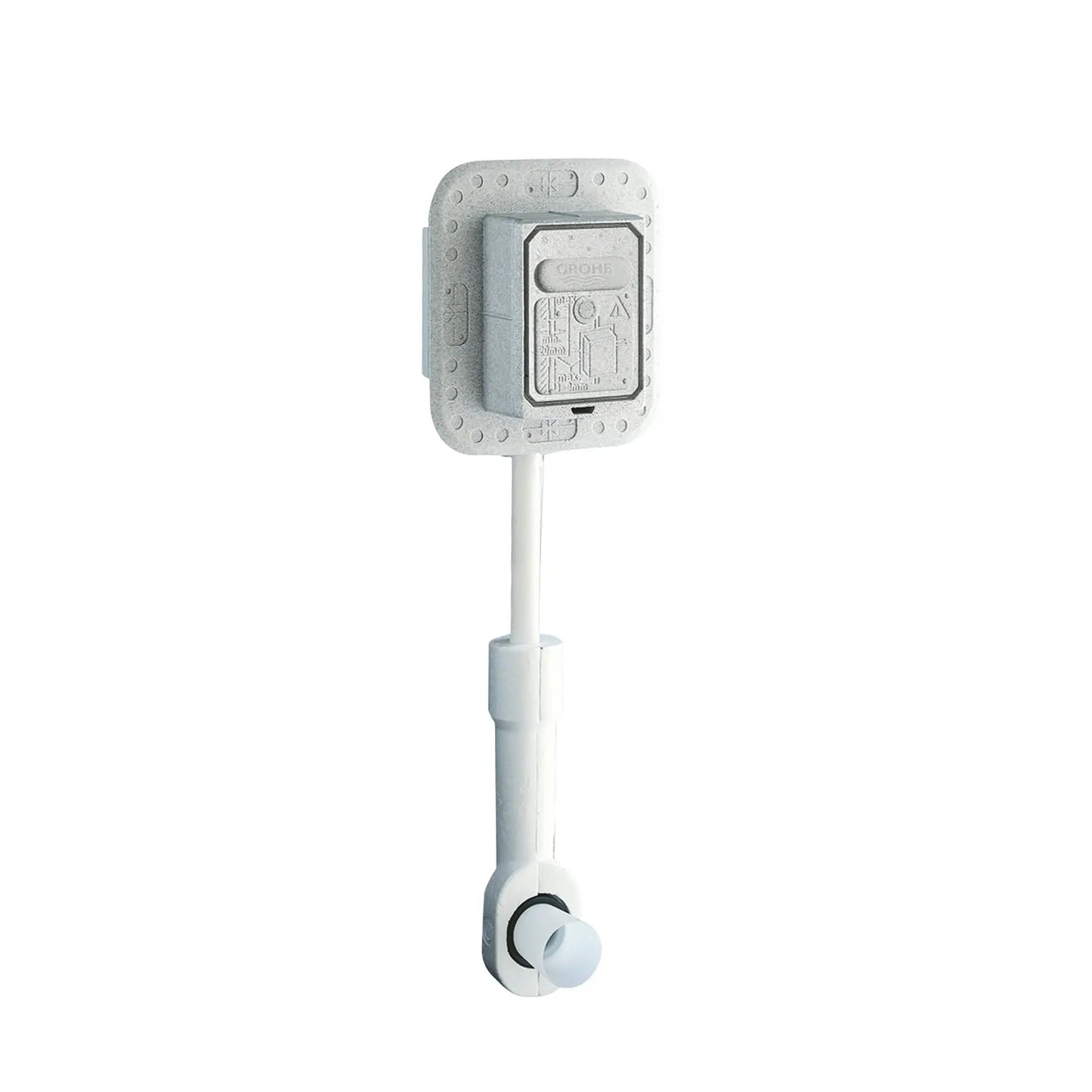 GROHE 37153000 Rondo Wall Carrier Toilet Flush Valve - Chrome