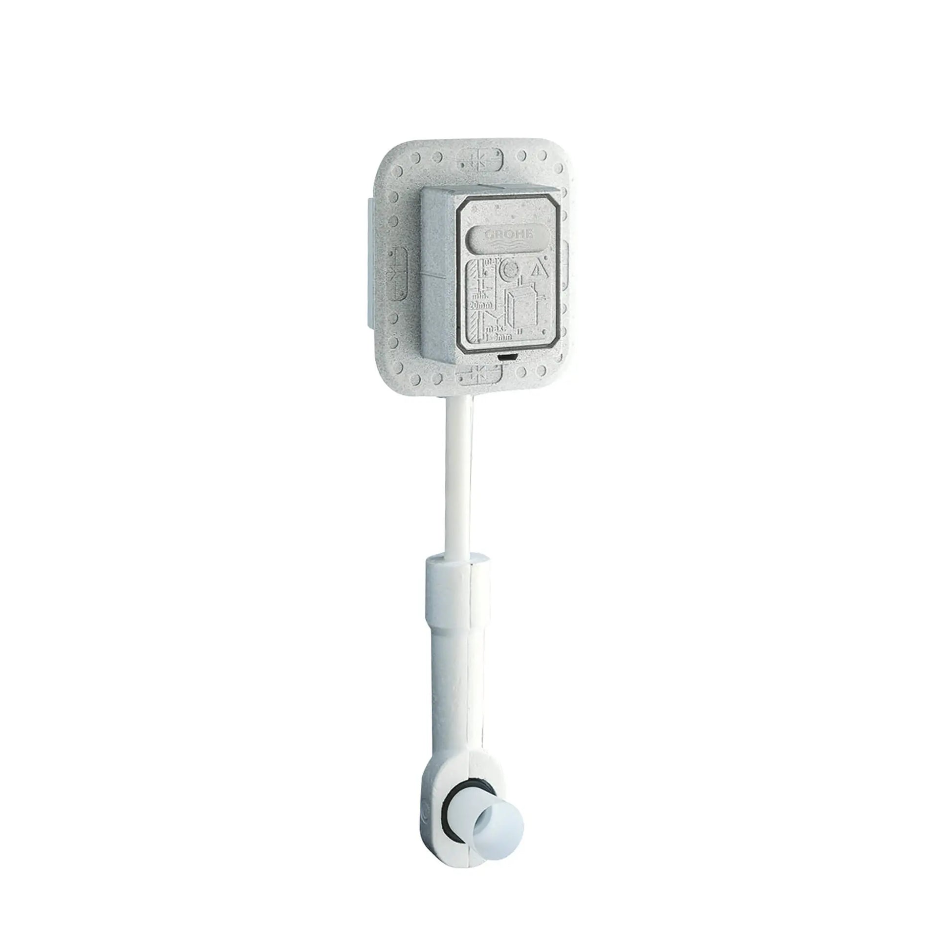 GROHE 37153000 Rondo Wall Carrier Toilet Flush Valve - Chrome