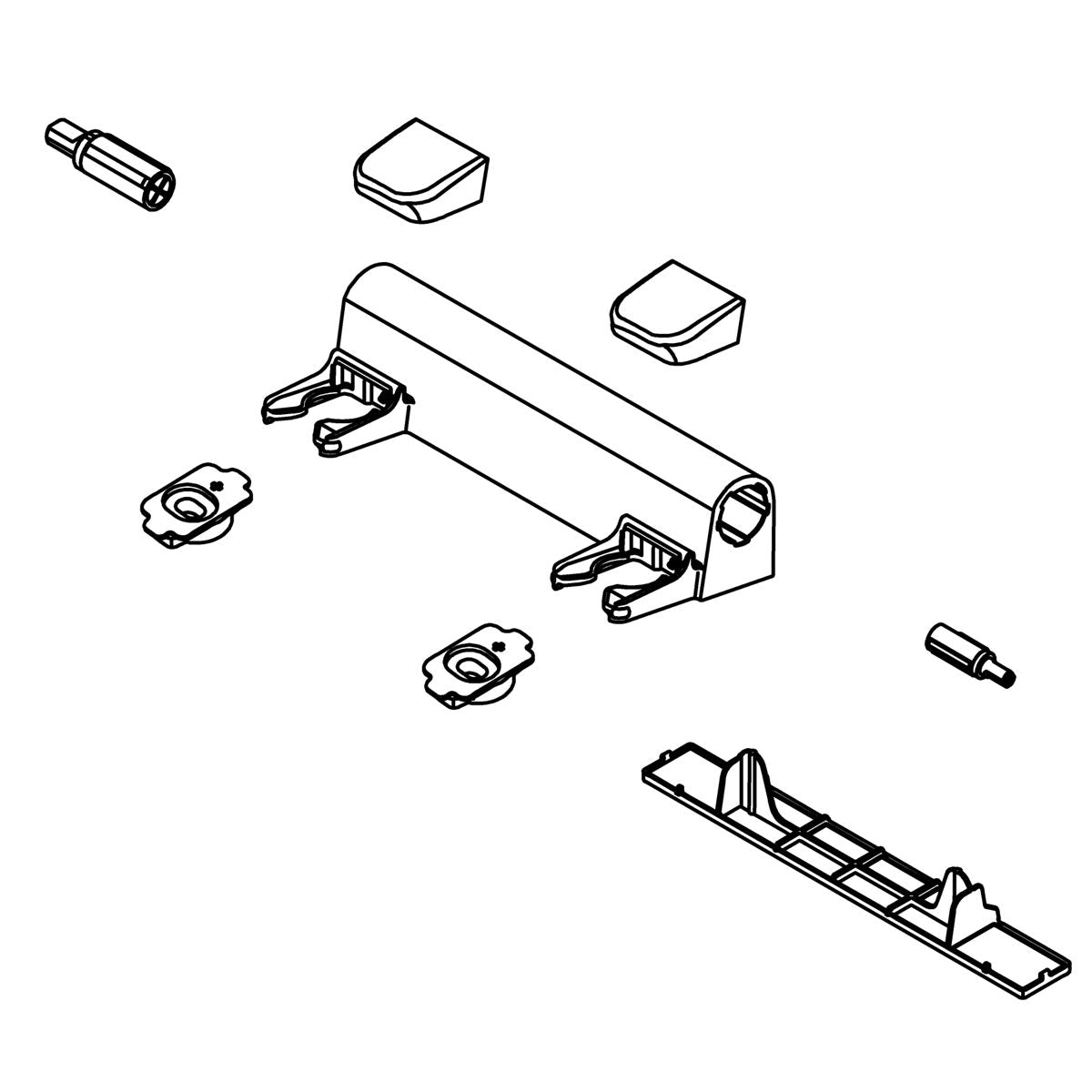 KOHLER Hinge Kit - White, K-1561539-0
