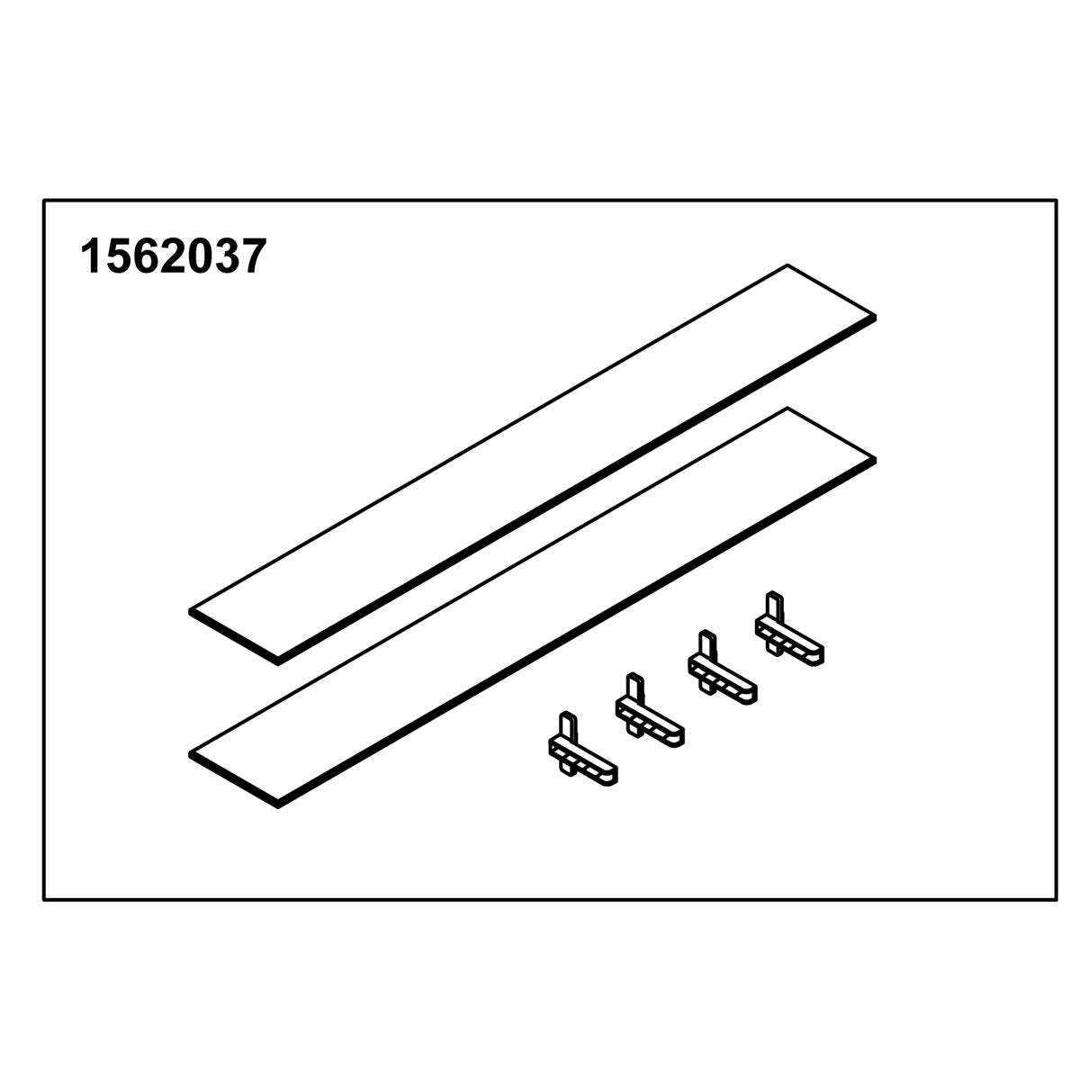 KOHLER Glass Shelf 35" Opp (2 Shelf 4 Holders), K-1562037