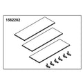 KOHLER Glass Shelf 15" Good (3 Shelf 6 Holders), K-1562202