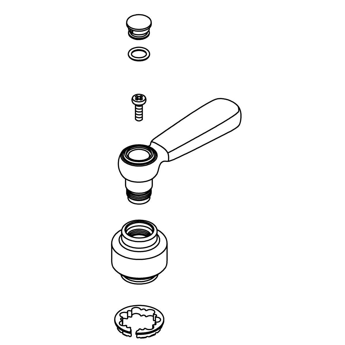KOHLER Handle Kit - Vibrant Brushed Moderne Brass, K-1562215-2MB