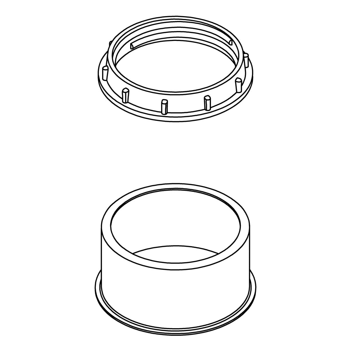 KOHLER E26 Socket Ring Kit, White Paint, K-1563256