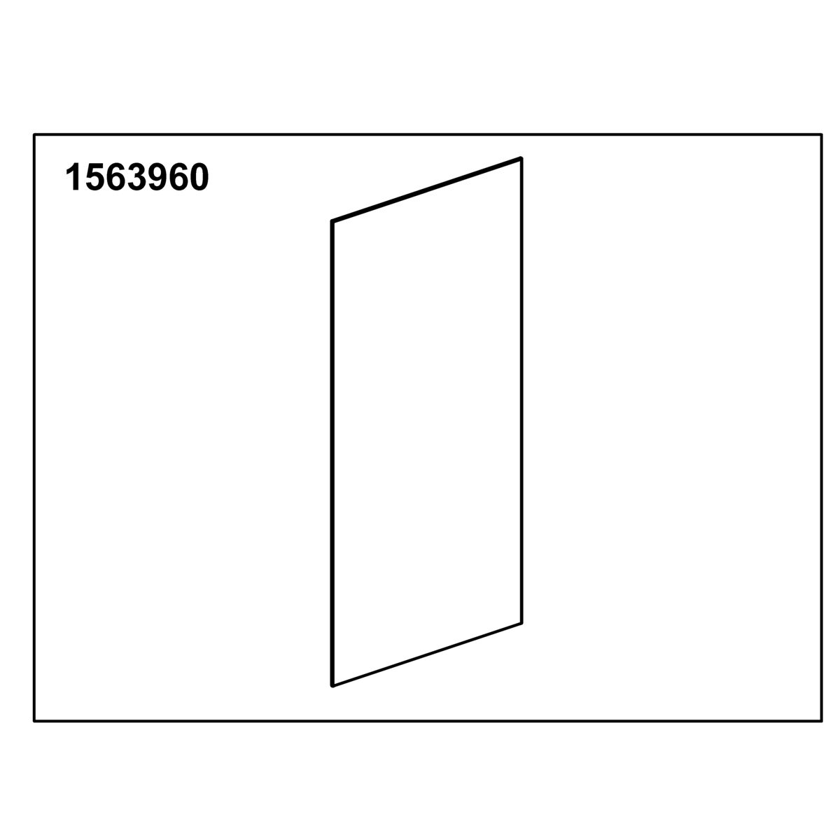 KOHLER Opp 10" x 26" Door Assembly, K-1563960