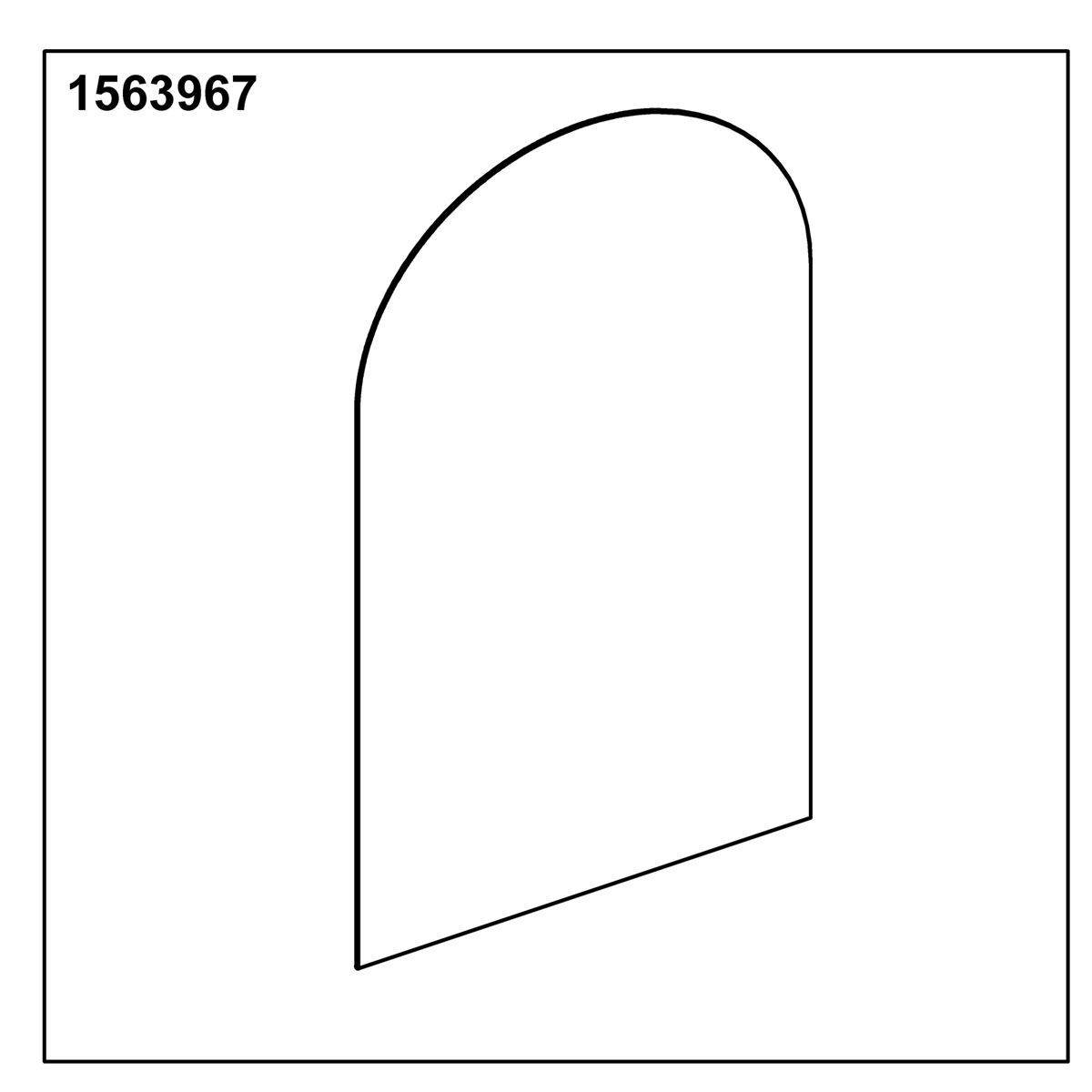 KOHLER Arch Good 20" x 36" Door Assembly, K-1563967