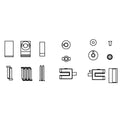 KOHLER HARDWARE KIT-SC - Anodized Brushed Nickel, K-1564891-BNK