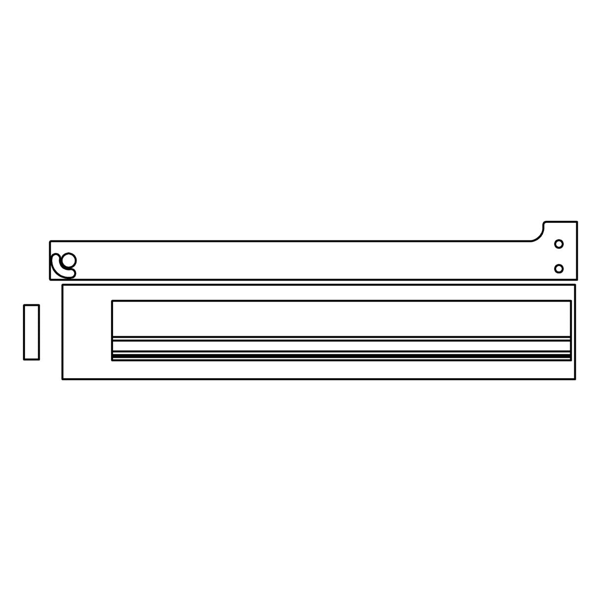 KOHLER 36" BRACKET KIT-SC - Matte Black, K-1564893-02-BL