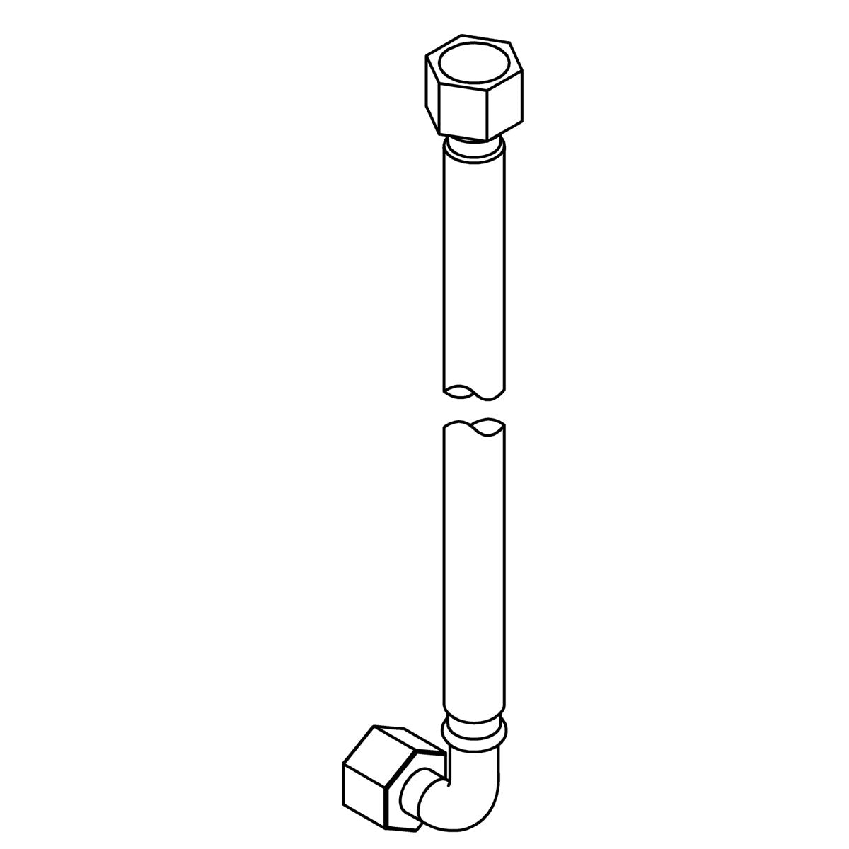KOHLER Stainless Steel Wire Braided Pipe, K-1575644