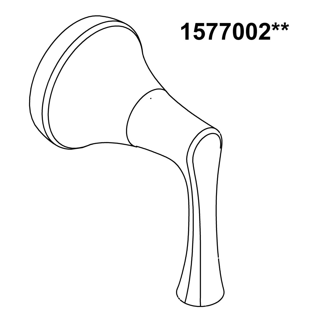KOHLER Handle Assembly - Vibrant Brushed Nickel, K-1577002-BN